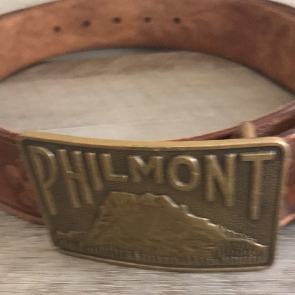 Vintage Philmont Western Leather Belt Boy Scouts size 38 - Picture 4 of 5